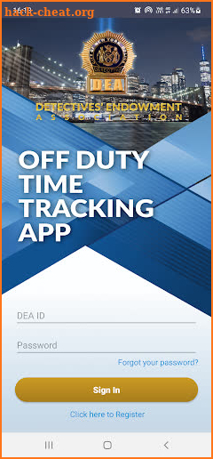 DEA Time-Tracking screenshot