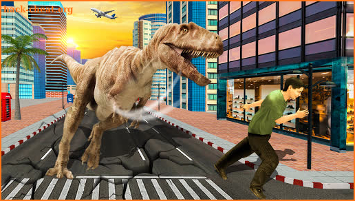 Deadly Dino Survival: Angry Dinosaur City Attack screenshot