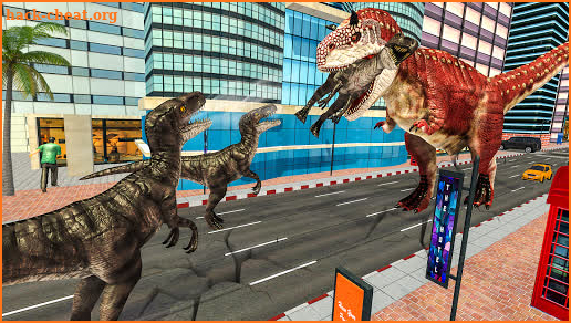 Deadly Dino Survival: Angry Dinosaur City Attack screenshot