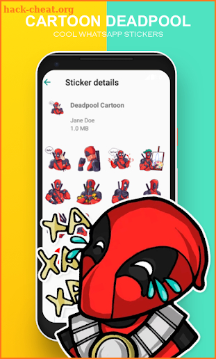Deadpool WAStickerApps - Chat stickers vol. 2 👍 screenshot