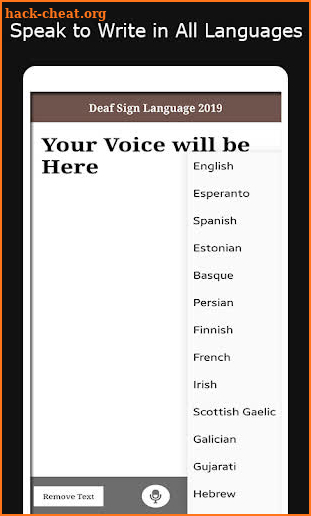 Deaf Sign Language 2019 - Deaf Translator screenshot