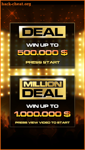 Deal To Be A Millionaire screenshot