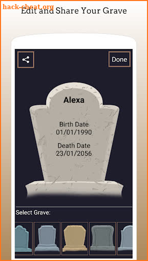 Death Calculator & Grave Editor screenshot