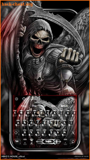 Death Devil Blood Skull Keyboard Theme screenshot
