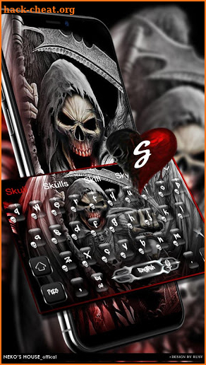 Death Devil Blood Skull Keyboard Theme screenshot