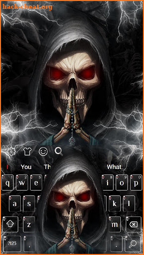 Death Devil Skull Keyboard Theme screenshot