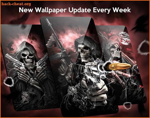 Death Gun Skull live wallpaper screenshot