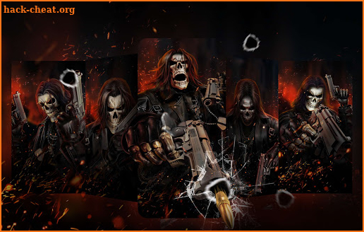 Death Gun Skull live wallpaper screenshot