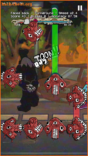 Death Music Battle Cartoon Cat screenshot