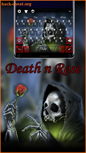 Death n Rose keyboard theme screenshot