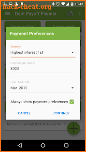 Debt Payoff Planner screenshot