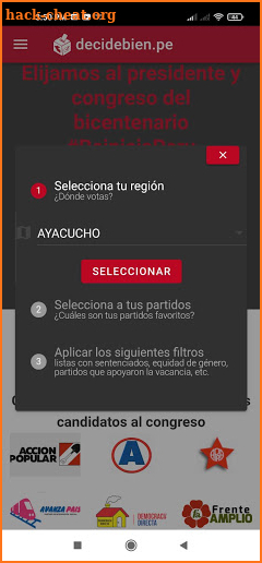 Decide Bien Perú screenshot