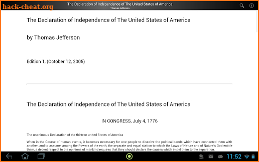 Declaration of Independence screenshot