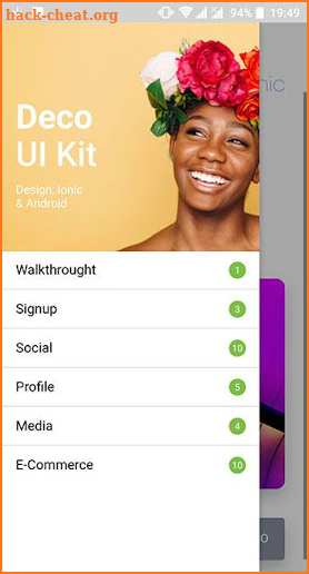 Deco UI Kit - Ionic 4 Starter App Template screenshot
