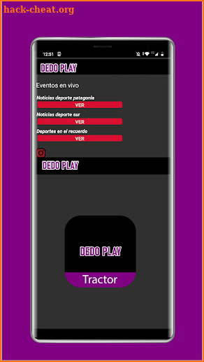 Dedo play Tractor Eventos screenshot