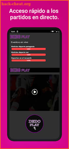 Dedo Play TV fútbol screenshot
