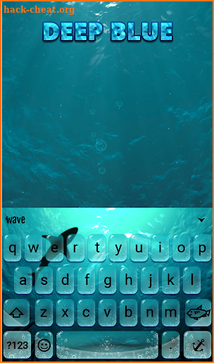 Deep Blue Animated Keyboard screenshot