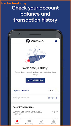 DEEPBLUE Debit screenshot