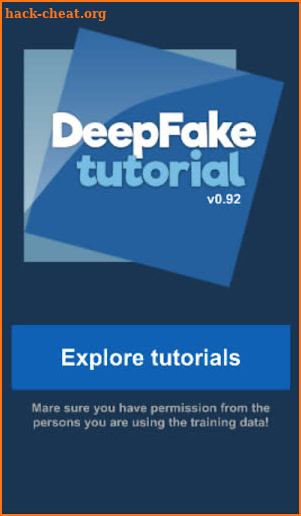 DeepFake Tutorial screenshot