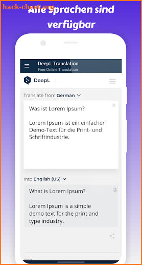 DeepL Translate screenshot