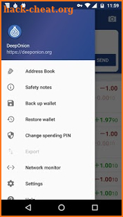 DeepOnion Mobile Wallet screenshot