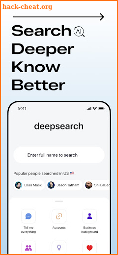 Deepsearch AI Search Assistant screenshot