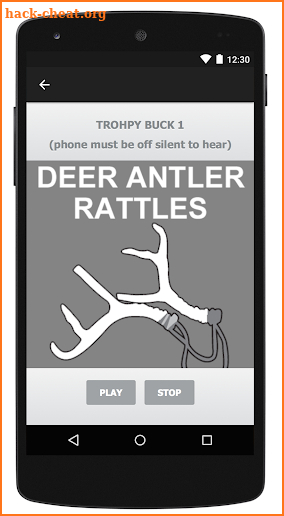 Deer Antler Rattles & Deer Calls & Deer Sounds screenshot
