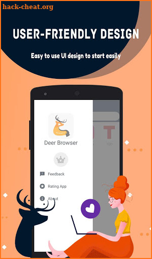 Deer Browser: Light, Fast, Incognito Web Browser🏄 screenshot