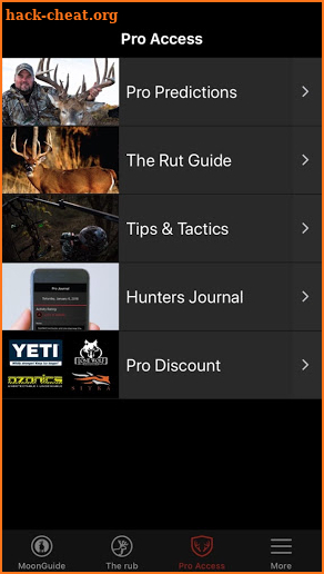 Deer Hunters MoonGuide screenshot