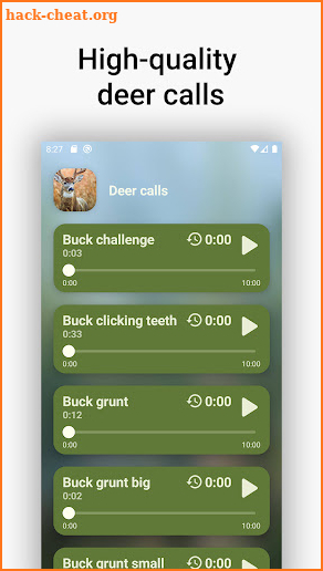 Deer hunting calls screenshot