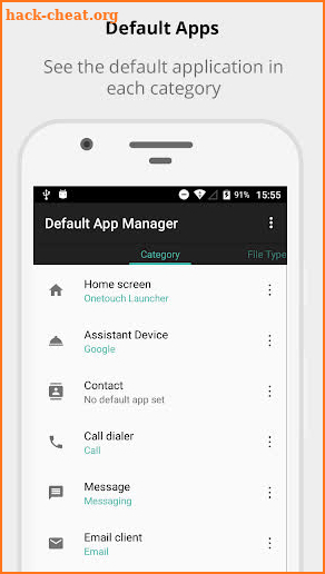 Default App Manager screenshot
