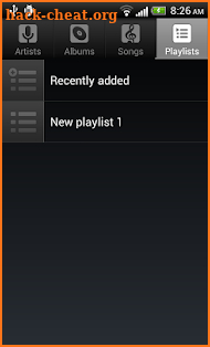 Default Music Player screenshot