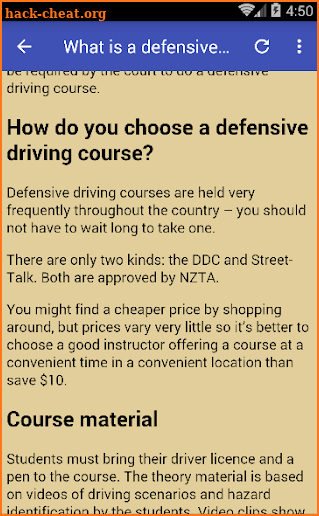 Defensive Driving Course screenshot