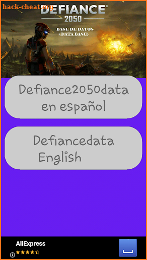 Defiance 2050 Data screenshot