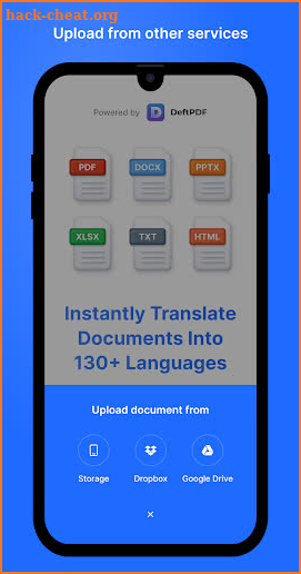 DeftPDF Document Translator screenshot