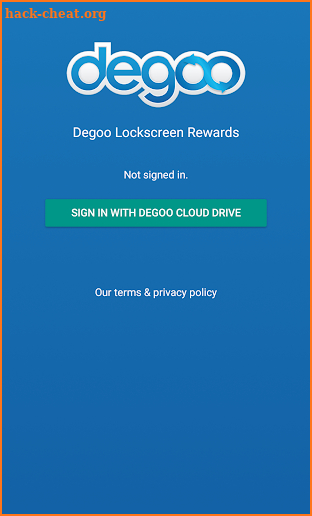 Degoo Lockscreen Cloud Storage Rewards screenshot