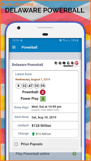 Delaware Lottery Results & KENO ONLINE CHECKER screenshot