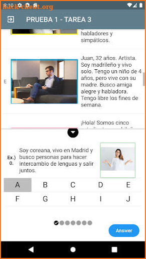 DELE A1 Spanish screenshot