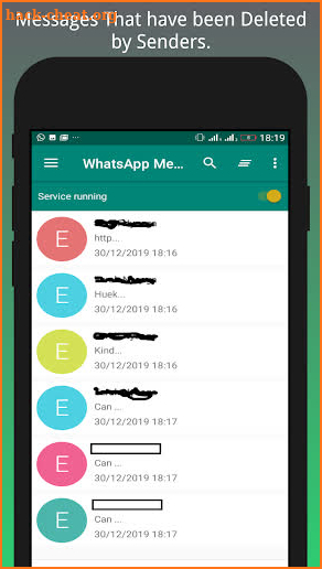 Deleted Messages Recovery for whatsapp screenshot