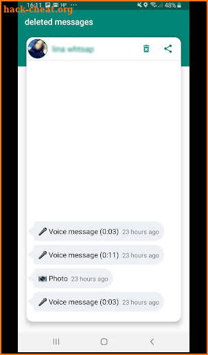Deleted Messages Restore screenshot
