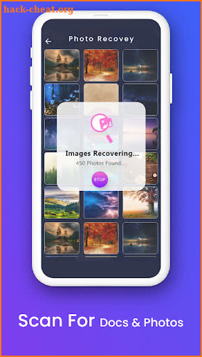 Deleted photo recovery- Backup screenshot