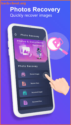 Deleted photo recovery- Backup screenshot