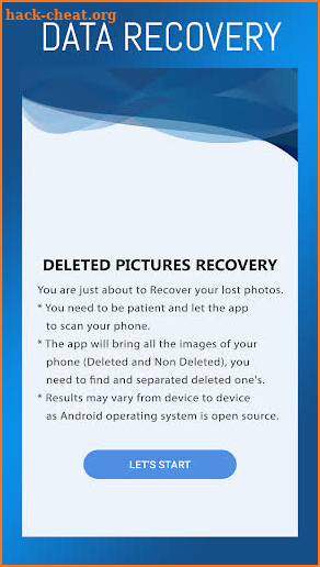 Deleted Pictures Restore : Image Recovery Free App screenshot