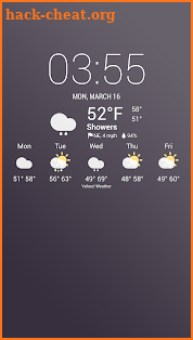 Delicate theme for Chronus Weather Icons screenshot
