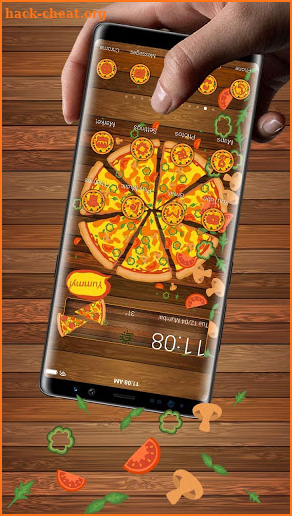 Delicious Pizza Gravity Theme screenshot