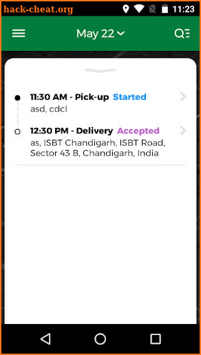 Deliver-Eats Courier App screenshot
