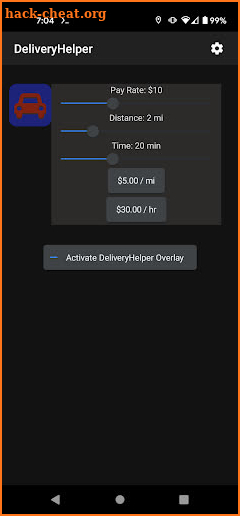 Delivery Helper Driver Utility screenshot