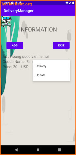 Delivery Manager - Android screenshot