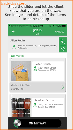Delivery Plus Driver's App screenshot