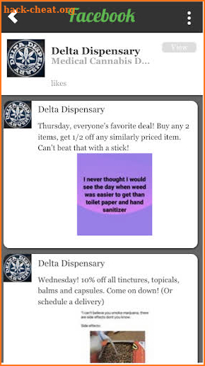 deltadispensary screenshot